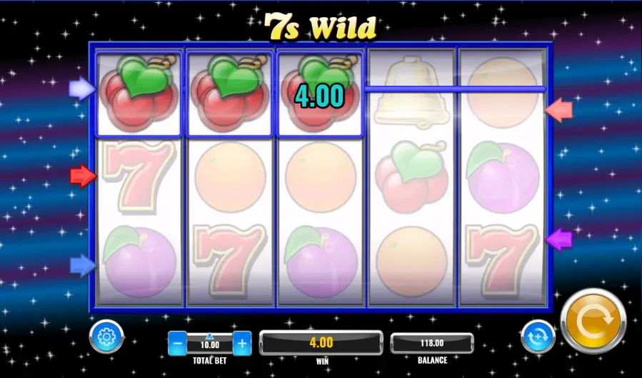 7s Wild Slot Gameplay 3